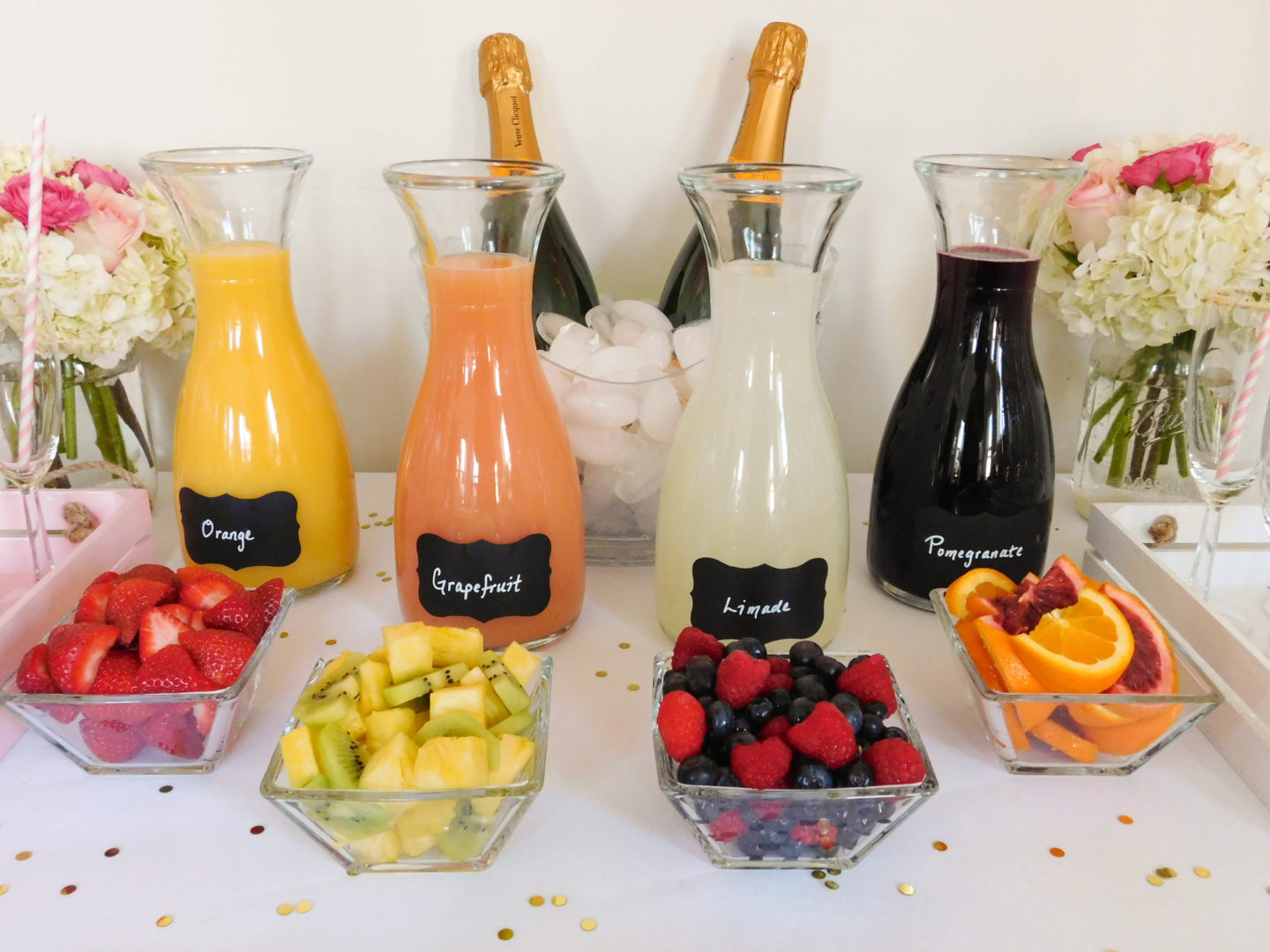 how to put together a mimosa bar