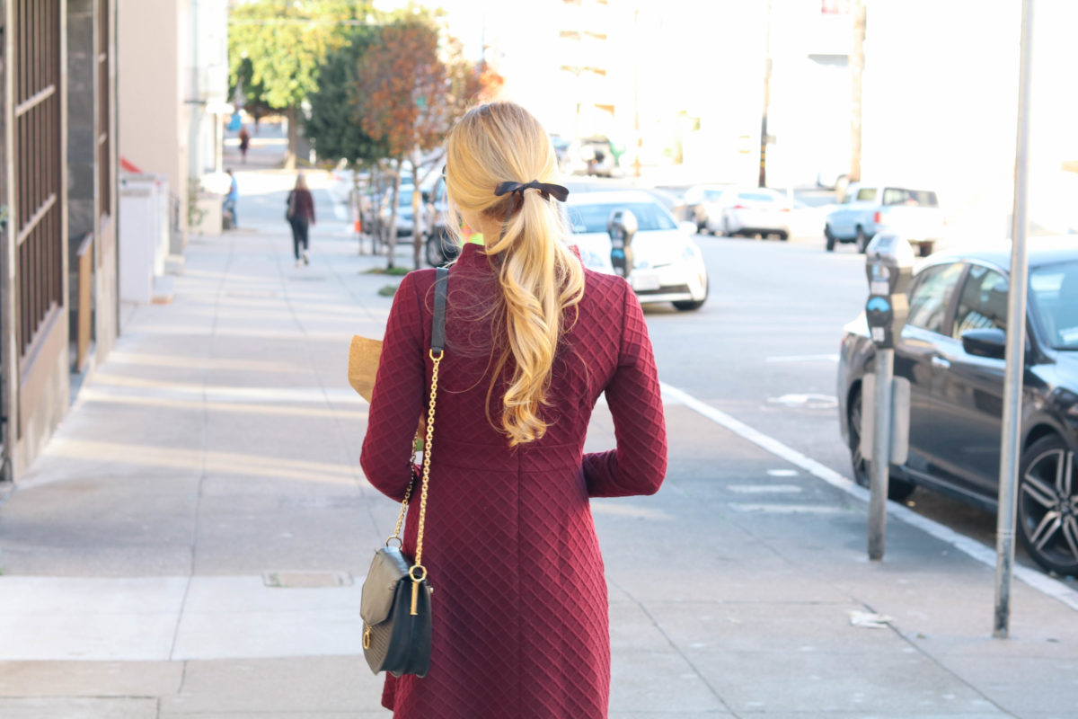 Quick and easy dresses - showing off my 3 minute wardrobe with Maggy London in San Francisco