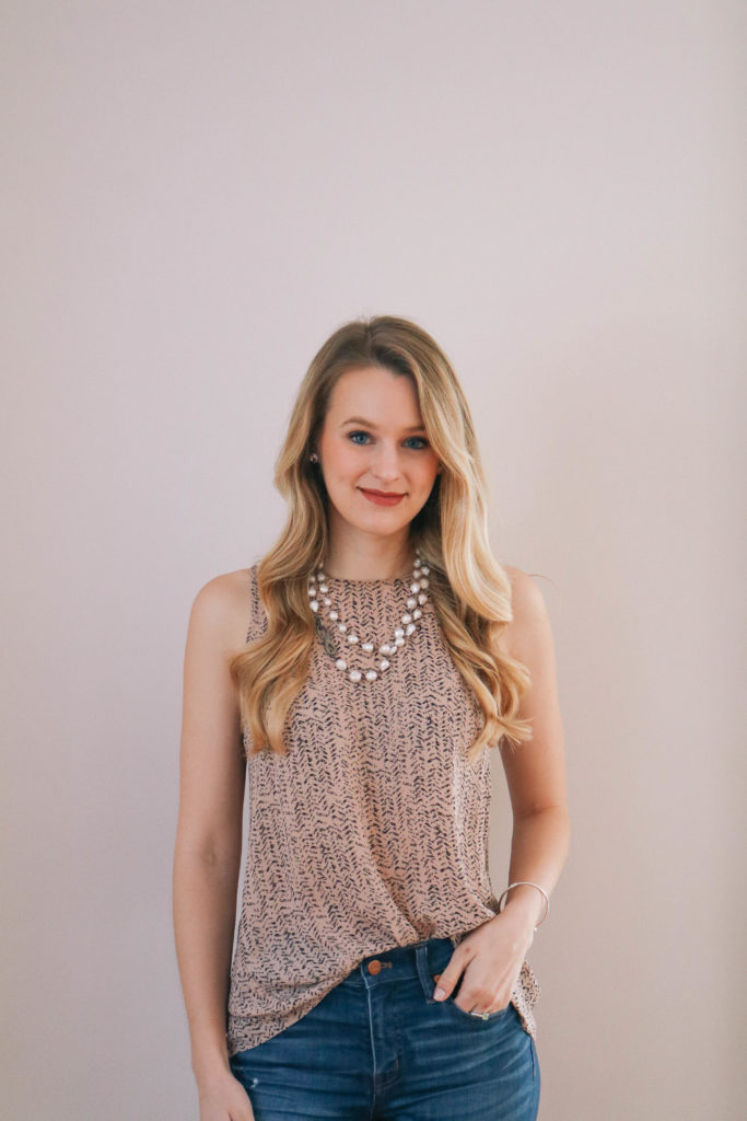 Lifestyle blogger Leigha Gardner of The Lilac Press wearing Harvest Jewels, which are both edgy and elegant.