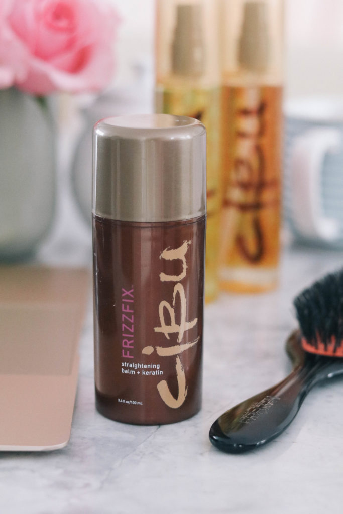 Style + beauty blogger Leigha Gardner of The Lilac Press sharing favorite hair product for healthy hair with Cibu by Hair Cuttery