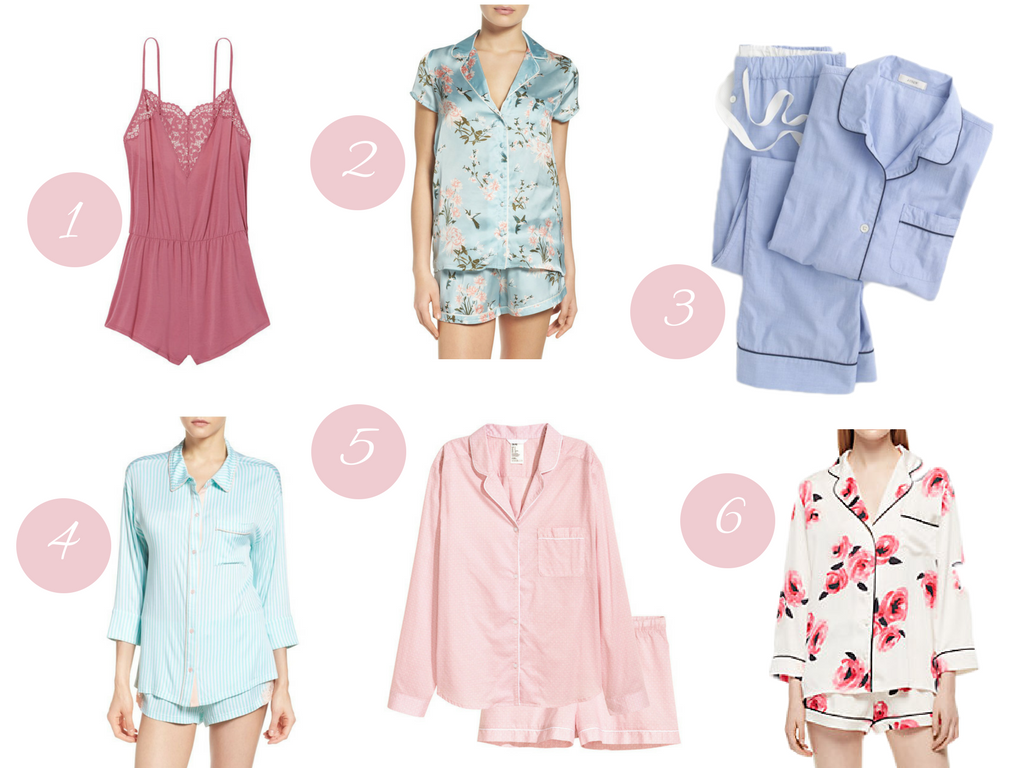Lifestyle blogger, Leigha Gardner, sharing favorite pajama sets, a favorite part of a nighttime routine.