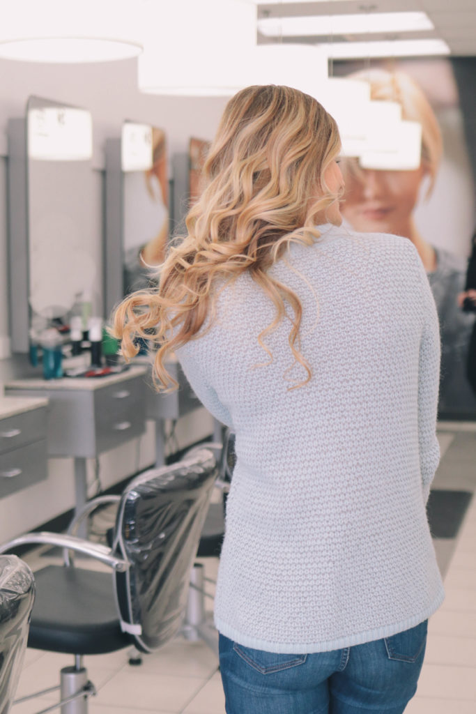 Beauty blogger, Leigha Gardner, of The Lilac Press visiting the local Hair Cuttery salon for a trim and a blow out; sharing trips and favorite products from Redken