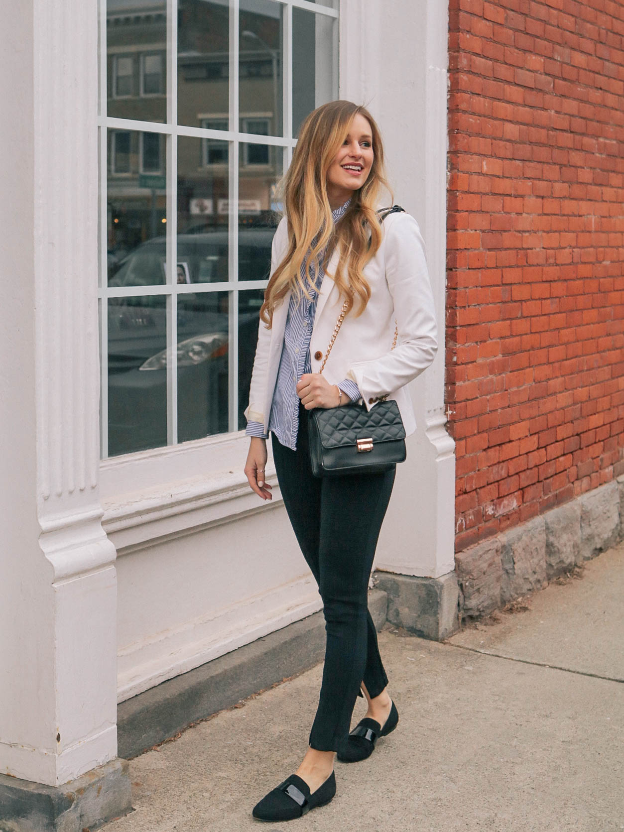 Leigha Gardner, of The Lilac Press, with 4 tips for business casual style featuring chic accessories and well-filling pieces
