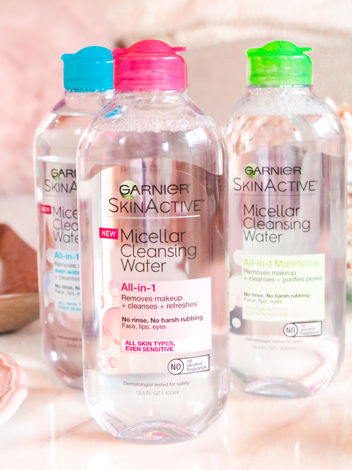 clean skin self-care ritual with micellar water