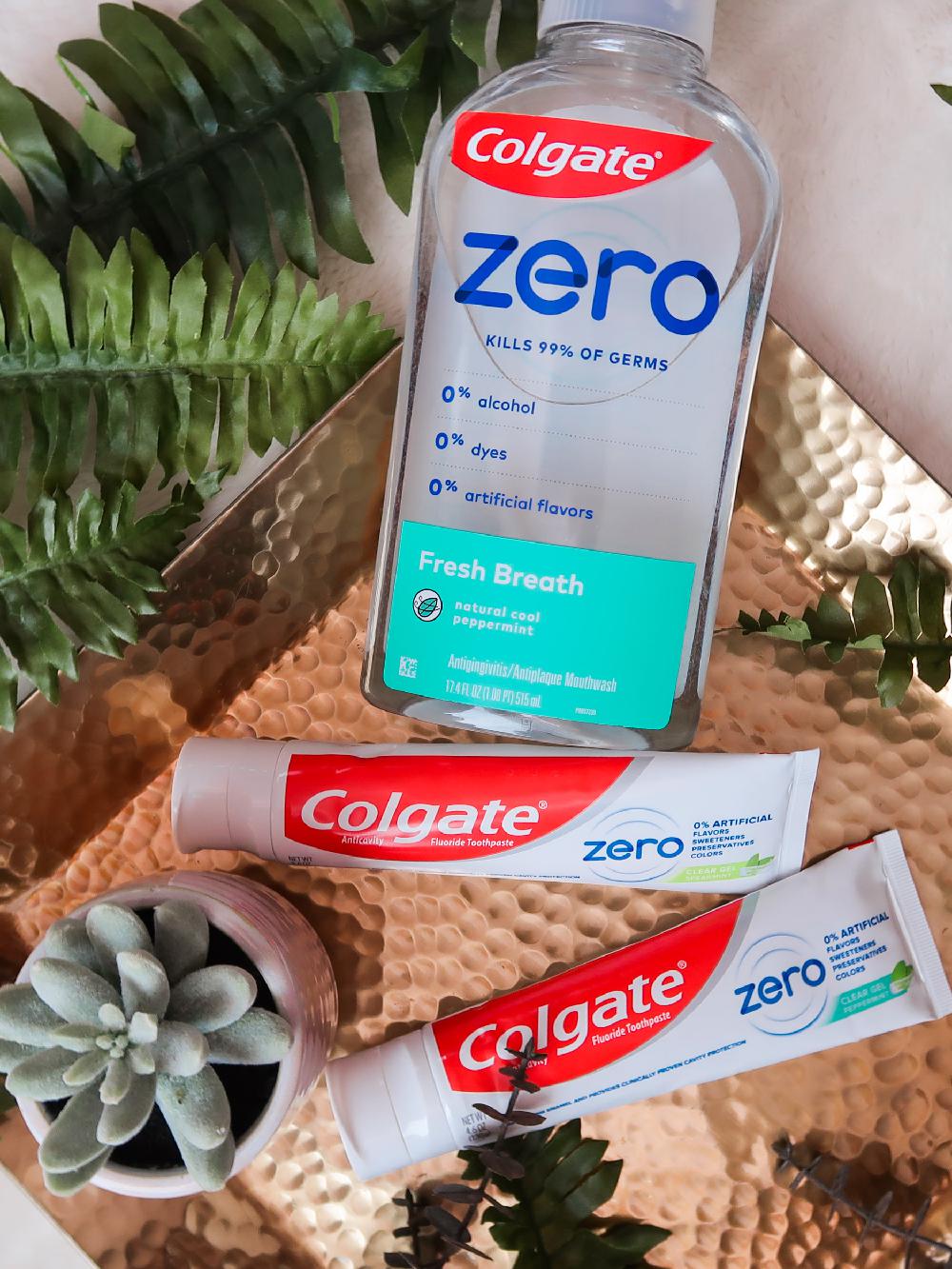 loving using Colgate Zero for dental care and loving that it's free from the ingredients I don't want